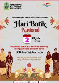 Hari Batik Nasional 2026 Berpakaian Batik Selama di Bulan Oktober 